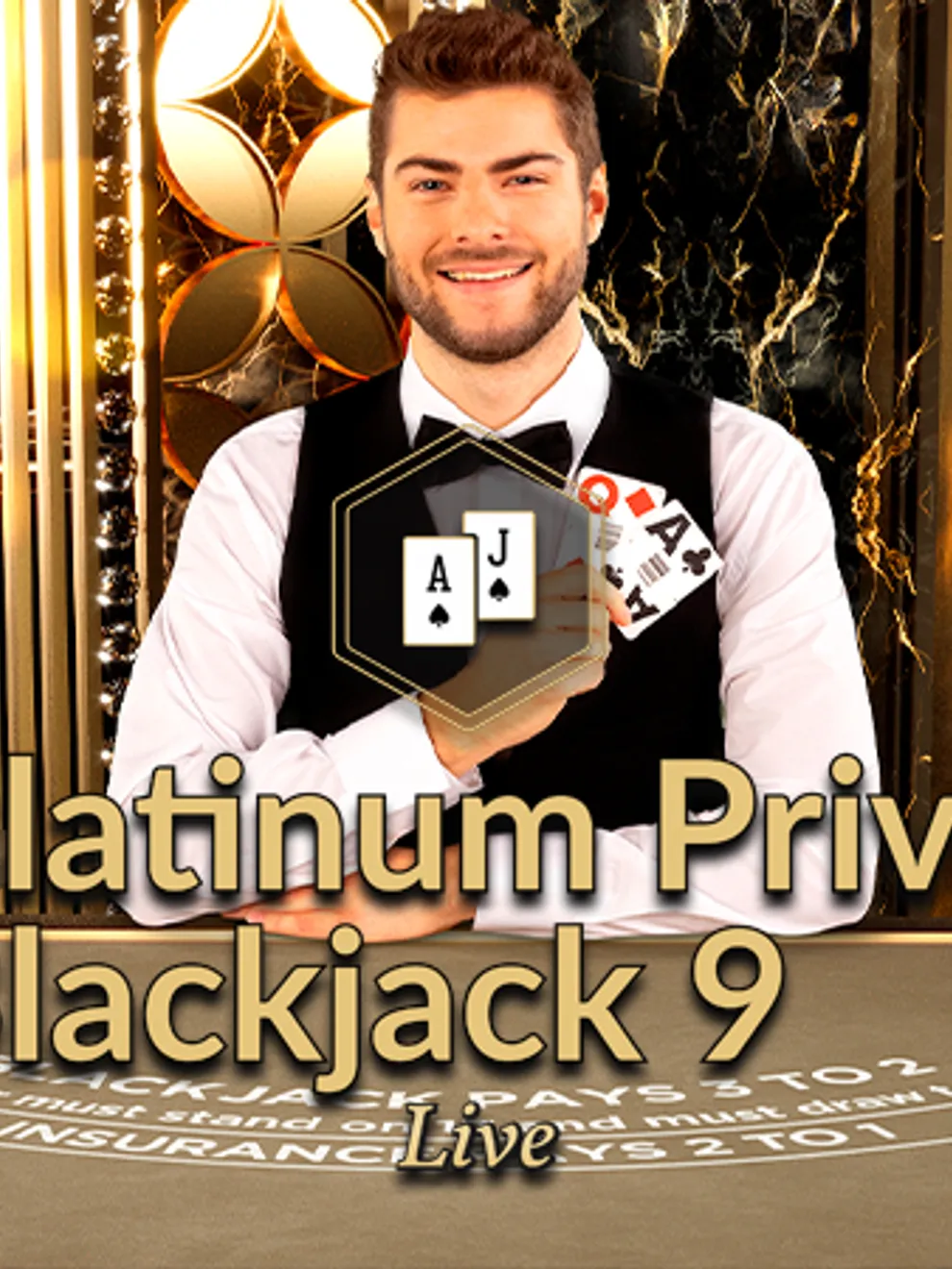 Platinum Privé Blackjack 9 — Evolution Gaming