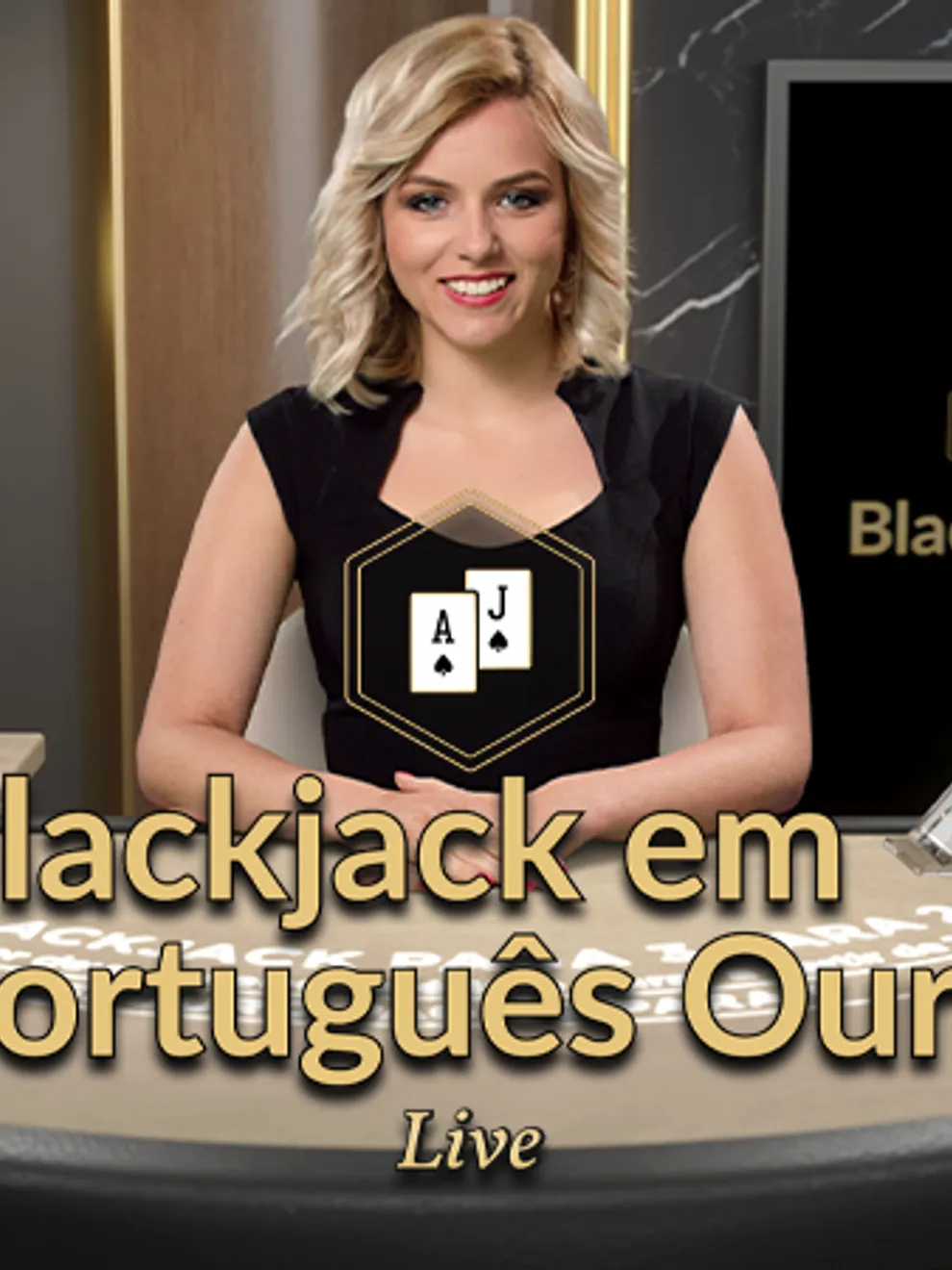 Blackjack em Português Ouro — Evolution Gaming